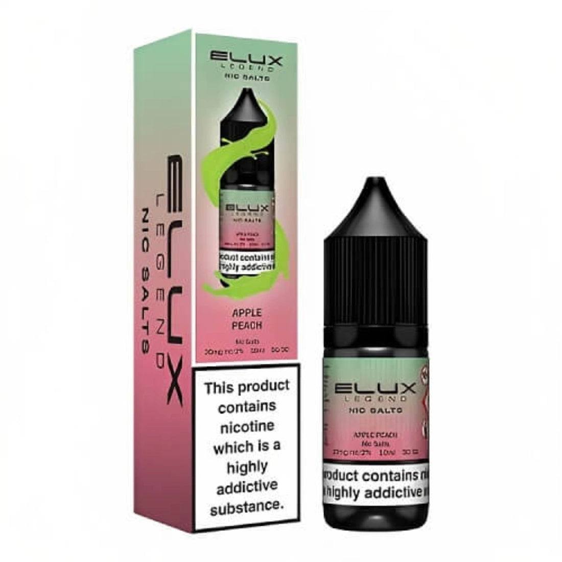 Elux Legend 10ml Nic Salt &#8211; Pack of 10_apple peach