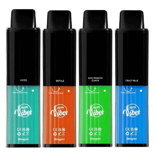 Happy Vibe 2400 Disposable Device 20MG &#8211; Box of 5