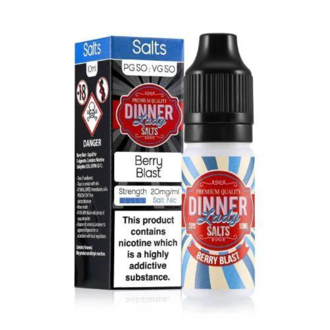 Pack of 10 Dinner Lady 10ml Nic Salts E-Liquid_berry blast (2)