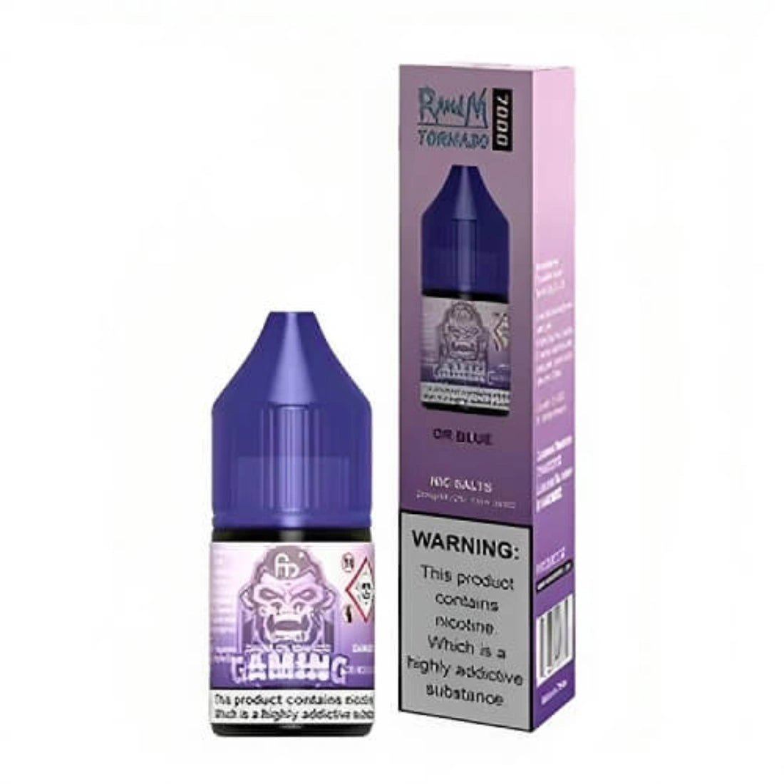 R &amp; M 7000 Nic Salt 10ml E-Liquid &#8211; Pack of 10_ dr blue(8)