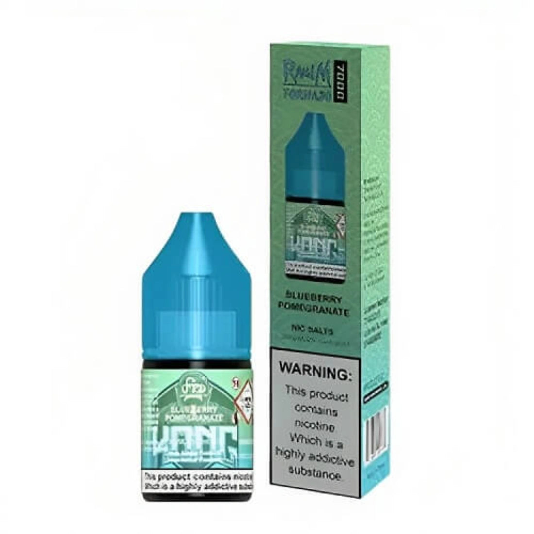 R &amp; M 7000 Nic Salt 10ml E-Liquid &#8211; Pack of 10_blueberry pomegranate (2)