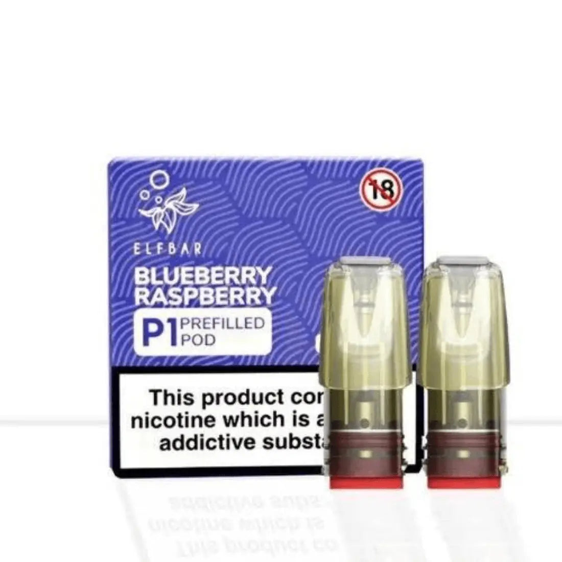 box-of-10-elf-bar-mate-p1-pods-vapewholesalesupplier-Blue berry