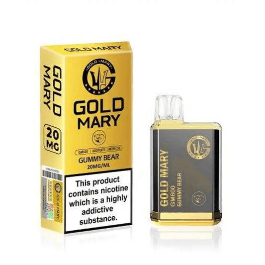 gold-mary-600-puff-disposable-vape-vapewholesalesupplier-Gummy Bear