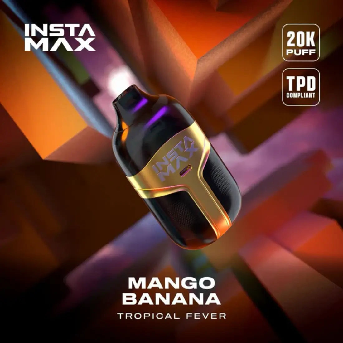 Instamax - Instaflow 20k Disposable Vape - Box of 5 Mango Banana