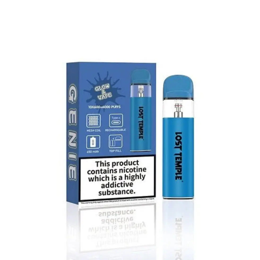 lost-temple-genie-vape-kit-glow-vape-crystalvapewholesalesupplier-Blue