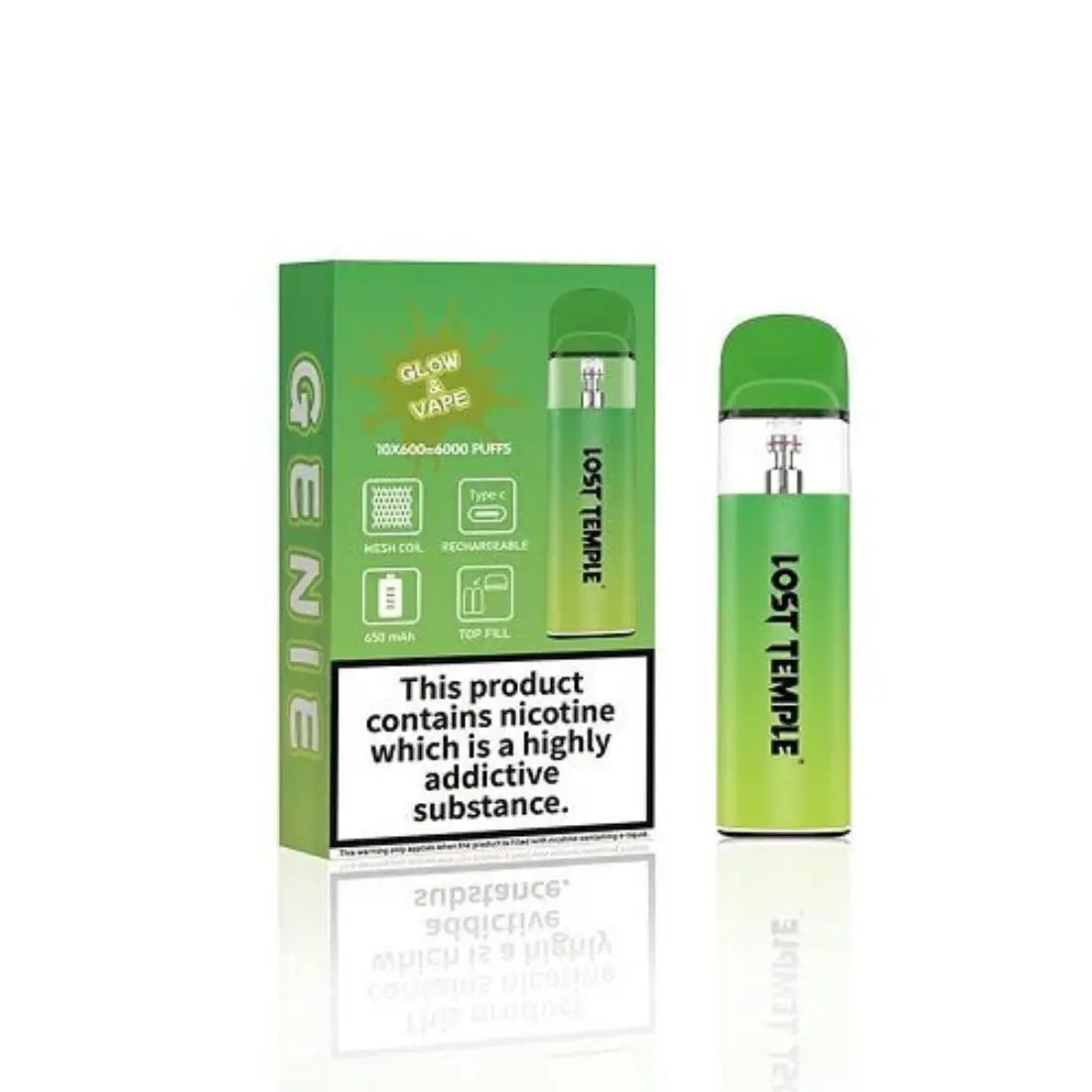 Lost Temple Genie Vape Kit (Glow & Vape) Green