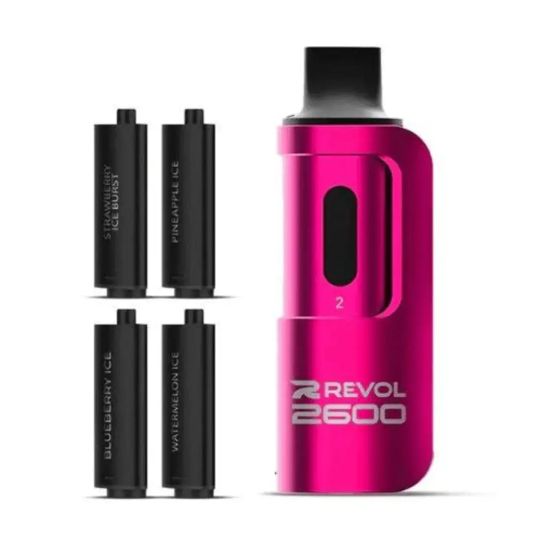 revol-2600-4-in-1-disposable-vape-pod-device-20-mg-pack-of-5-vapewholesalesupplier-berry series