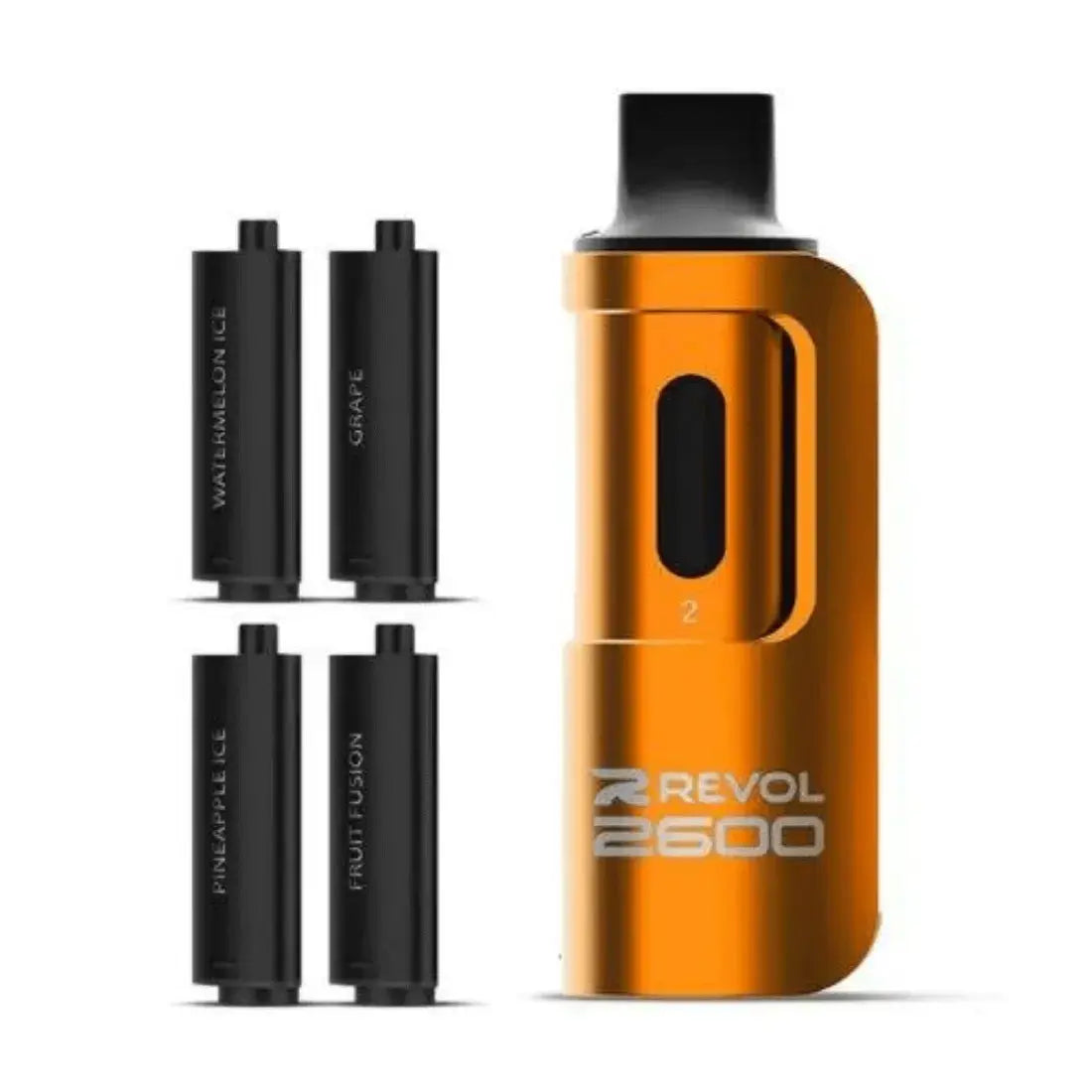 revol-2600-4-in-1-disposable-vape-pod-device-20-mg-pack-of-5-vapewholesalesupplier-fruit series