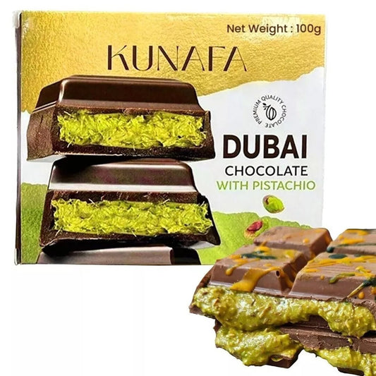 Kunafa Dubai Chocolate with Pistachio  | |  Pack of 6